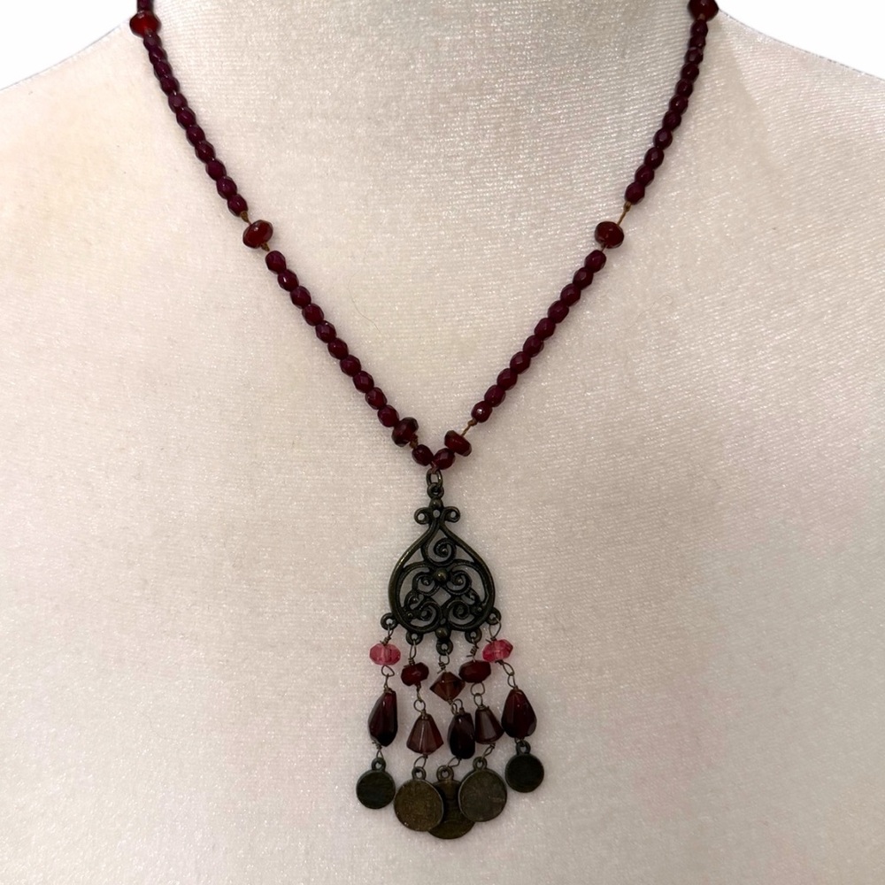 Chicos Beaded Necklace with Adjustable Chain
